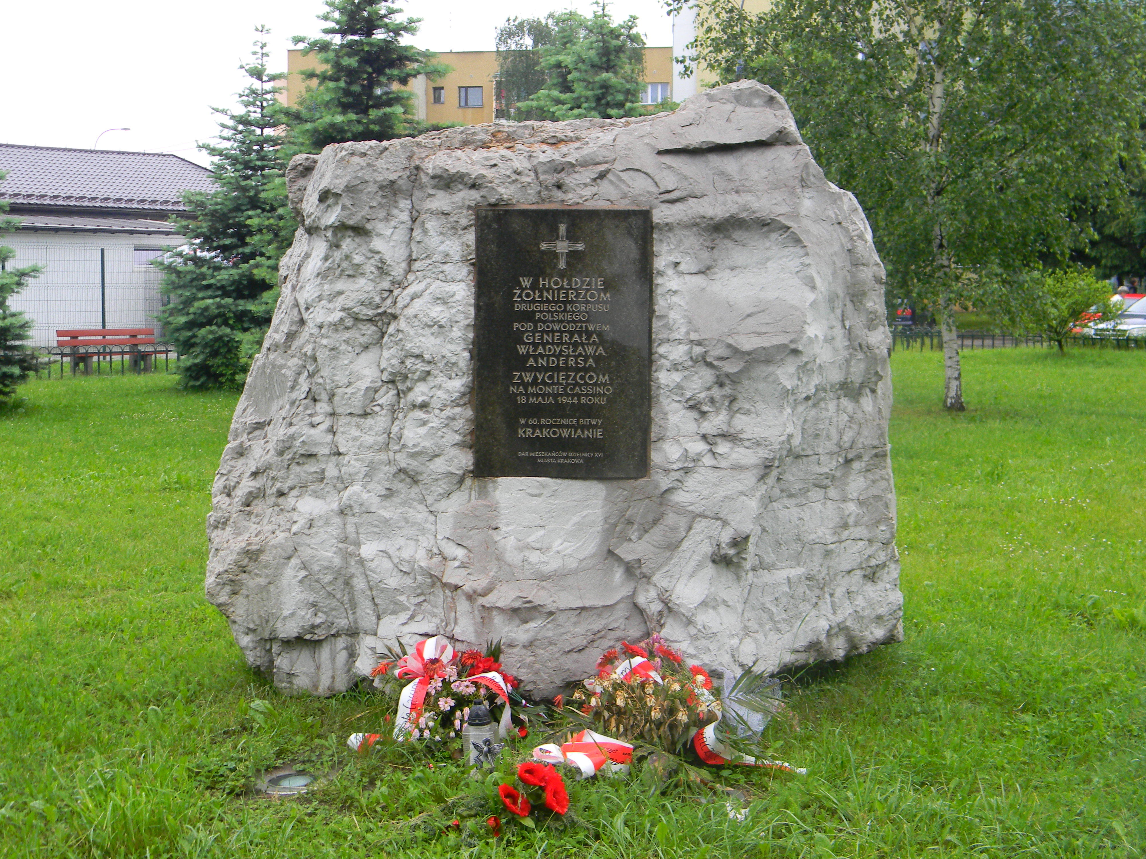 Polish II Corps Soldiers Monument in Krakow